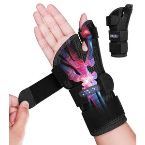 Wrist Brace Carpal Tunnel with Thumb Support,Adjustable Thumb Spica Splint Right Left Hand,Wrist Guard for Arthritis,Tendonitis,Pain,relief,sprain,De Quervain's Tenosynovitis Women Men