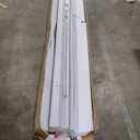 CCBOYSHARDWARE 42X80in Accordion Door with Clear Panels, PVC Sliding Folding Doors with LockDivider Door with Hardware, White Multifold Interior Doors