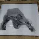 WAZAIGUR Simple Modern Black Abstract Sculptures Statues Table Shelf Decor for Home, Desk, Living Room and Office