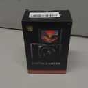 Digital Camera 4K for Photography and Video, 56MP Autofocus Vlogging Camera for YouTube, 3" 180 Flip Screen & 16X Digital Zoom, Compact Travel Cameras with 32GB SD Card for Beginners & Adults (Black)