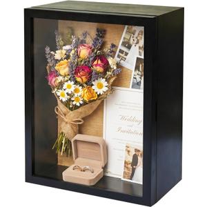 16x20 6 inch Large Shadow Box, Wood Extra deep Display Case