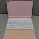 Keyboard Case for iPad 9/8/7th Gen, 10.2 inch, Detachable Bluetooth Keyboard, Pink