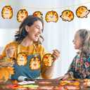 Funrous 32 Set Fall Suncatcher Craft Kit Autumn Hedgehog Suncatcher Paper Crafts with Tissue Paper DIY Window Stained Glass Effect Hanging Ornaments for Autumn Thanksgiving DIY Activities Party Favors