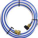 Valterra AquaFresh High Pressure Drinking Water Hose, Water Hose Hookup for RV - 1/2" x 10', White