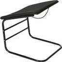 ETNA Ottoman Foot Rest Footstool - Supportive Leg Rest for Chair Sofa Couch - Office Footrest Under Desk Foot Hammock - Black Padded Foot Stool