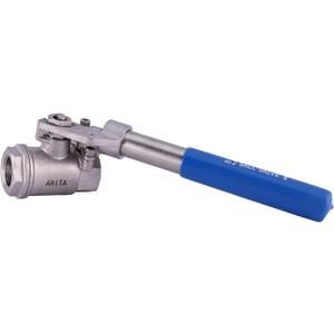 ARITA Spring Return "Deadman" Handle Ball Valve 3/4", Stainless Steel 304 Full Port 1500PSI for Water, Oil & Gas, Female NPT