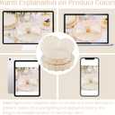 LIYH 24 Pcs Plastic Plates Reusable,Unbreakable Dinner Plates, Scalloped Plastic Plates, Dishwasher Safe,Ivory Plate Sets Perfect for Parties, Birthday, Picnics, BPA Free(12Guests)