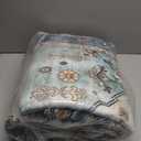 Istana 4x6 Rug - White Cream & Blue Area Rugs 4x6 - Kid & Pet Friendly Machine Washable Rugs - 4 x 6 Area Rug Non Slip & Non Shedding Area Rug - Foldable Rug for Room for Bedroom