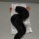 GORGIUS Black Straight Lace Front Wigs Pre Cut Glueless Layered Wig Middle Part Synthetic Frontal Wig with Natural Hairline 24 Inch