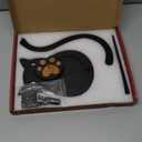 Black Cat Yarn Holder for Crocheting, Wooden Crochet Yarn Holder Magnetic Yarn Spinner with Accessories Storage Anti-Slip Pads,Yarn Ball Holder Crochet Gift for Knitting Lovers with Gift Box Packaging