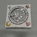 OnTheGrip Compatible with Magsafe Cute Cubic Diamond Heart Shape Design Collapsible Mobile Phone Grip Stand Holder for Smartphone Tablet Cell Phone Accessory (Silver Big)