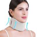 Ice Silk Neck Brace - Soft, Breathable Cervical Collar for Pain Relief & Posture Correction - Washabel Anti-Snoring Support for Comfortable Sleep - Ideal for Office Workers