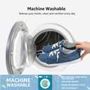 STQ Women's Slip On Machine Washable Sneakers (9, Denim Blue)