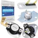 BlueStars 3387134 Cycling Thermostat 3392519 Dryer Thermal Fuse 3977393 Thermal Cut-off Switch 3977767 High-limit Thermostat Kit - Compatible with Whirlpool Kenmore Maytag Dryers