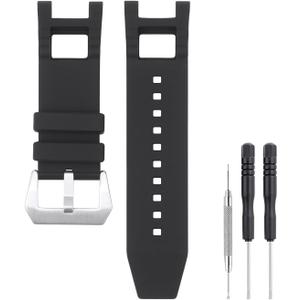 28mm Watch Band Compatible with Invicta, Soft Silicone Rubber Replacement Wrist Strap for Invicta Subaqua Noma III Watch Straps