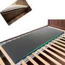 50D High-Density Sponge Sagging Mattress Support – 2” Thick Black Bed Board for Under Mattress, Firm Support Pad to Fix Sagging & Sinking Beds (1”-2” Deep), Extends Mattress Life, 60” x 24” x 2”