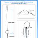 1/4" Diameter Bimini Top Quick Release Pins 316 Stainless Steel Pin and Ring Easy to Fix and Remove Bimini Pins, Marine Hardware for Boats, Yachts, Speedboats, Motorboats, Ships (4 Pack)