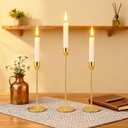 Giantree Set of 18 Decorative Taper Candle Holders, Modern Elegant Thin Metal Tall Candlestick Holders Table Centerpieces Weddings Christmas Parties Anniversaries and Home Decor