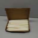 Treela 24 Pcs Flameless Taper Candles Battery Operated Bulk Fake Candles Light LED Candle Sticks Flickering Tapered for Easter Wedding Anniversary Decoration(Basic,11 Inch,Ivory)