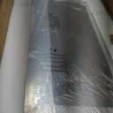 Chende 22" x 46" Decorative Wall Mirror for Dining Room Decor, Large Gold Mirror with 3D Wave Wood Carved Frame, Unique Rectangle Wall Decor, Hang Horizontally/Vertically