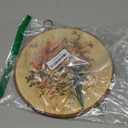 MAQIKA Boho Floral Framed Wall Art Decor, Vintage Botanical Prints, Farmhouse Wildflower Round Wall Hanging Decor, Pink and Blue Flower Canvas Prints Wall Art for Girls Dorm Room Bedroom, 10x10 Inch