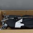 The Aftermarket Group Wheelchair Legrest Assembly, Hemi Spacing, Black Vinyl Calfpad, Black Aluminum Footplate, 1 Pair, TAG2750412P