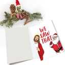4 x Funny Christmas Card for Him Her, Sassy Christmas Card&Gift for Bestie BFF Best Friend Brother Sister Family Coworker, Happy Holidays Cards for Women Men (#8)