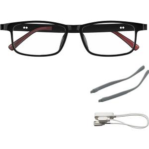 Smart Glasses for Men Women, Classic Smart Eyewear with Detachable Ultra-Slim Arms, Blue Light Filtering, Open Ear Bluetooth Glasses  Ultra-Light Design for Business and Daily Use