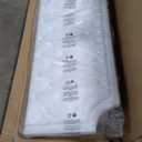 Queen Size Lift Up Storage Bed Frame, Modern Wingback with Adjustable HeadboardEquiped with LED Light, Fast Charging Station and Outlet, Solid Wood Slats, No Box Spring Needed, Noise-Free, White