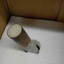 Bloomingville Modern Marble Paper Towel Holder with Brass Accent Band, White, 12"