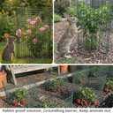 8 Pack Plant Protectors from Animals with 0.55" Fine Mesh, 12" x 16" Metal Wire Plant Cages for Seedlings, Garden Protectors to Keep Small Critters Out, 24 Panels with Zip Ties & Stakes