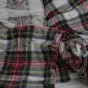 Comfort Spaces Cotton Flannel Sheets Queen Size, Ultra Soft Flannel Sheet Set with 14" Elastic Pocket Fits up to 16" Mattress, Plain Print Warm Flannel Bedding, Scottish Plaid Red 4 Piece