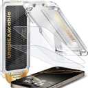 UNBREAKcable Screen Protector for iPhone 16 Pro, Pull-To-Protect Easy Installation, Auto Dust-Elimination, 9H+ Military-Grade Tempered Glass, Bubble-Free, Case Friendly, HD Clear, 6.3 Inch, 2 Pack