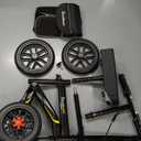 All Terrain Steerable Knee Scooter Crutch AlternativeDeluxe Medical Scooter Double Handbrake,for Adults Injured Ankle & Foot Recovery Scooter in Black