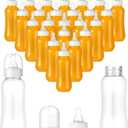Norme 24 Pcs 9.5 oz Plastic Bottles Chug Shower Game Party Favors for Shower Decorations Gender Reveal Gifts (White)