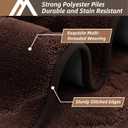 COSY HOMEER Soft Kitchen Floor Mats for in Front of Sink Super Absorbent Kitchen Rugs and Mats 20"x79" Non-Skid Kitchen Mat Standing Mat Washable,Polyester,Brown