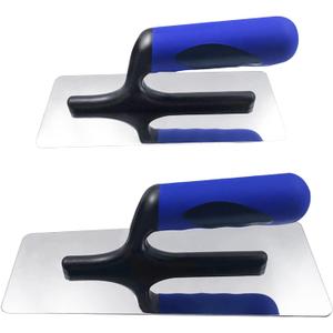 Stainless Steel Venetian Plaster Trowel 2 PC (Small: 200mm x 80mm & Medium: 240mm x 100mm) Paint Plastering Finishing Hand Tools