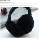 SEWACC 2pcs Fuzzy Winter Ear Muffs, Warm Keeping Ear Muffs for Men Women, Stylish And Foldable, Perfect for Outdoor Activities