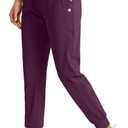 G Gradual Women's Joggers Pants with Zipper Pockets High Waisted Athletic Tapered Sweatpants for Women Workout Lounge (Purple, XL)