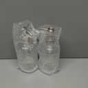 Vine Creations Clear Glass Soap Dispenser, 2 Pack Kitchen Soap Dispenser Set with Stainless Steel Pump, 16 oz Hand Soap or Dish Soap for Bathroom or Kitchen with Waterproof Labels