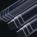 Sasylvia 10 Pcs 1-1/2 x 48 Inches Wall Corner Protector Guards, Clear Avoid Scratching Scuffs, Vinyl Corner Trim Molding, Easy Install & Cleaning for Door Countertop Furniture Cabinet Protection