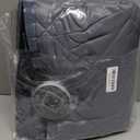 3 Layer 63 x 39 Inches Winter Insulated Window Cover-Oxford Thermal Insulated Window Blanket with Fastener-Gray Window Insulation Kit for Winter Keeping Warm