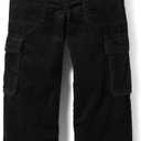 The Children's Place Girls Corduroy Pants (6-7, Black Baggy Cargo)