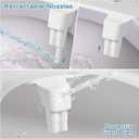 Ultra-Slim Bidet Dual Mode Bidet Attachment for Toilet, Bidet Toilet Seat Attachment with Pressure Controls(Feminine/Posterior Wash),Easy to install Design Non-Electric Bidet