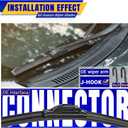 3 wipers Replacement for 2001-2005 Toyota Rav4/2001-2007 Toyota Highlander, Windshield Wiper Blades Original Equipment Replacement - 22"/19"/12" (Set of 3) U/J HOOK