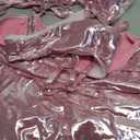 WDIRARA Women's 3 Piece Metallic Swimsuits Halter Triangle String Bikini Set with Beach Skirt (Large, Light Pink)