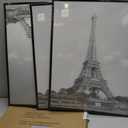 upsimples 18x24 Picture Frame Black 3 Pack, Scratch-Proof Poster Frames 18 x 24 for Photo Gallery - Slide-In Strips, Horizontal or Vertical Wall Mounting