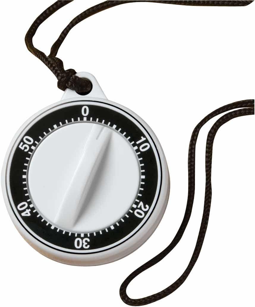 Miles Kimball Portable Neck Timer, Fridge Timer, White