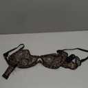 Lilosy Sexy Mesh Sheer Push Up Lingerie Set (Medium, Underwire Leopard)