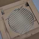 Stainless Steel Cooking Grate 67 x 40 cm Expert + Diameter 29 cm Removable Round Grill Only 12 mm Bar Spacing, Rods, Ø 4 mm, Stable, 2pack 